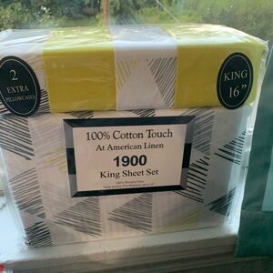 American Linen King Sheet Set with Pillowcases